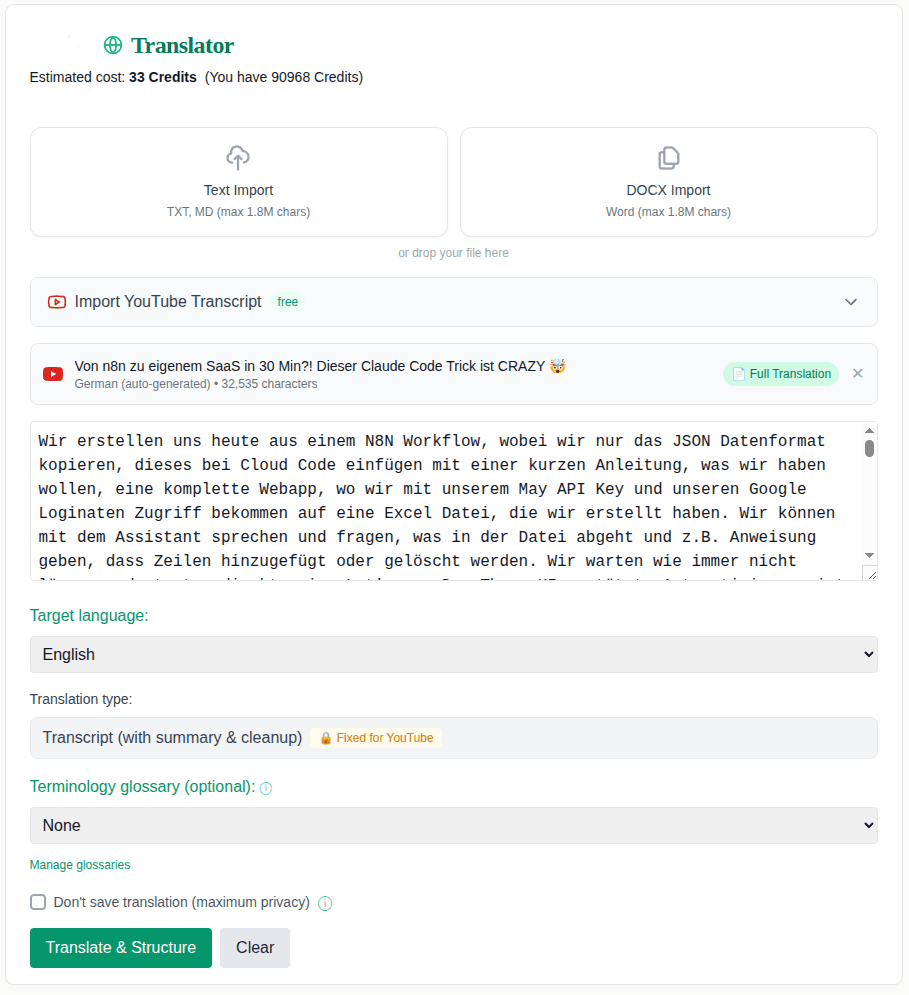 Configure and start